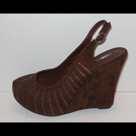 Lili collection brown heels sz 8 - Picture 7 of 8